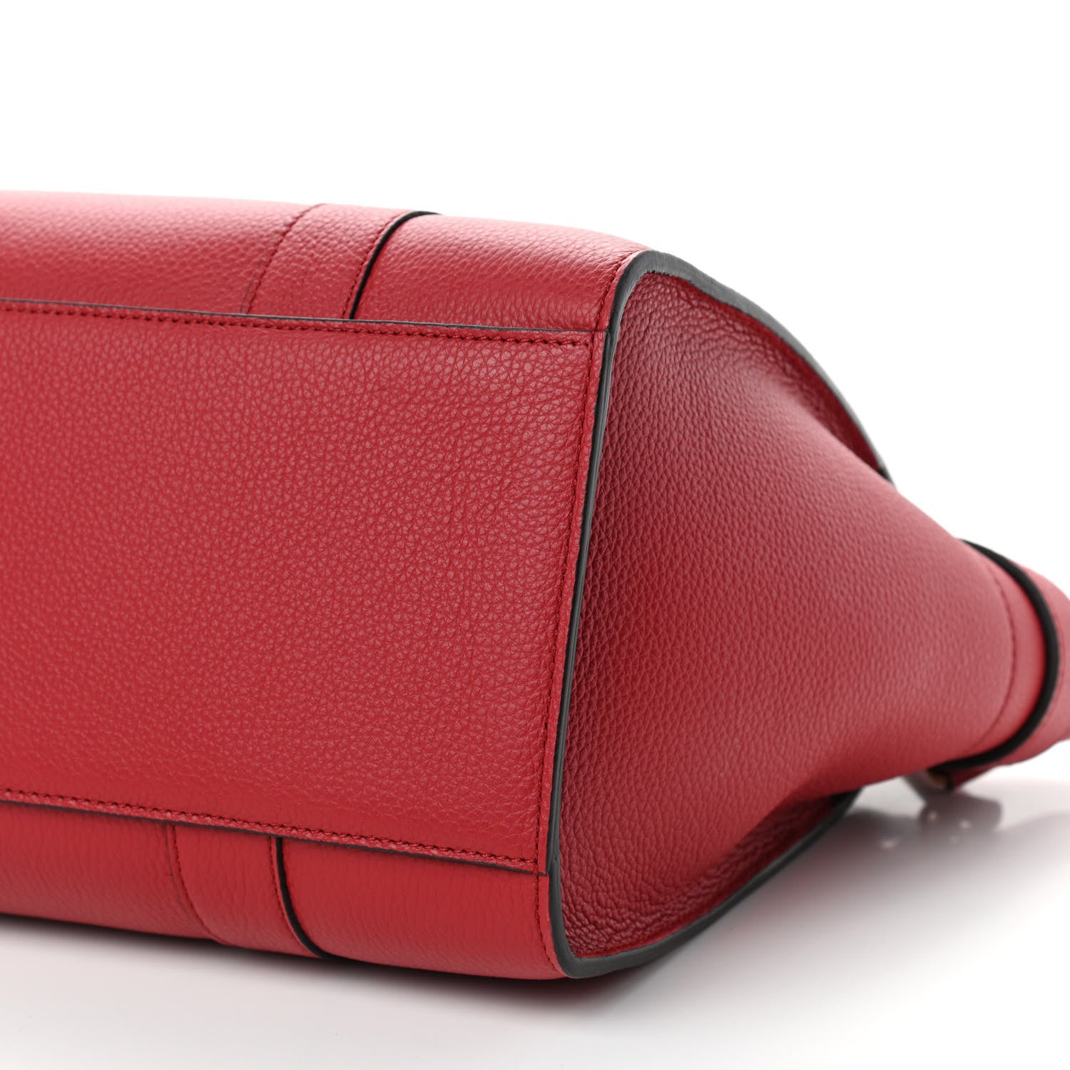 Mulberry Classic Grain Calfskin Small Bayswater Zip Tote Scarlet 8 of 9