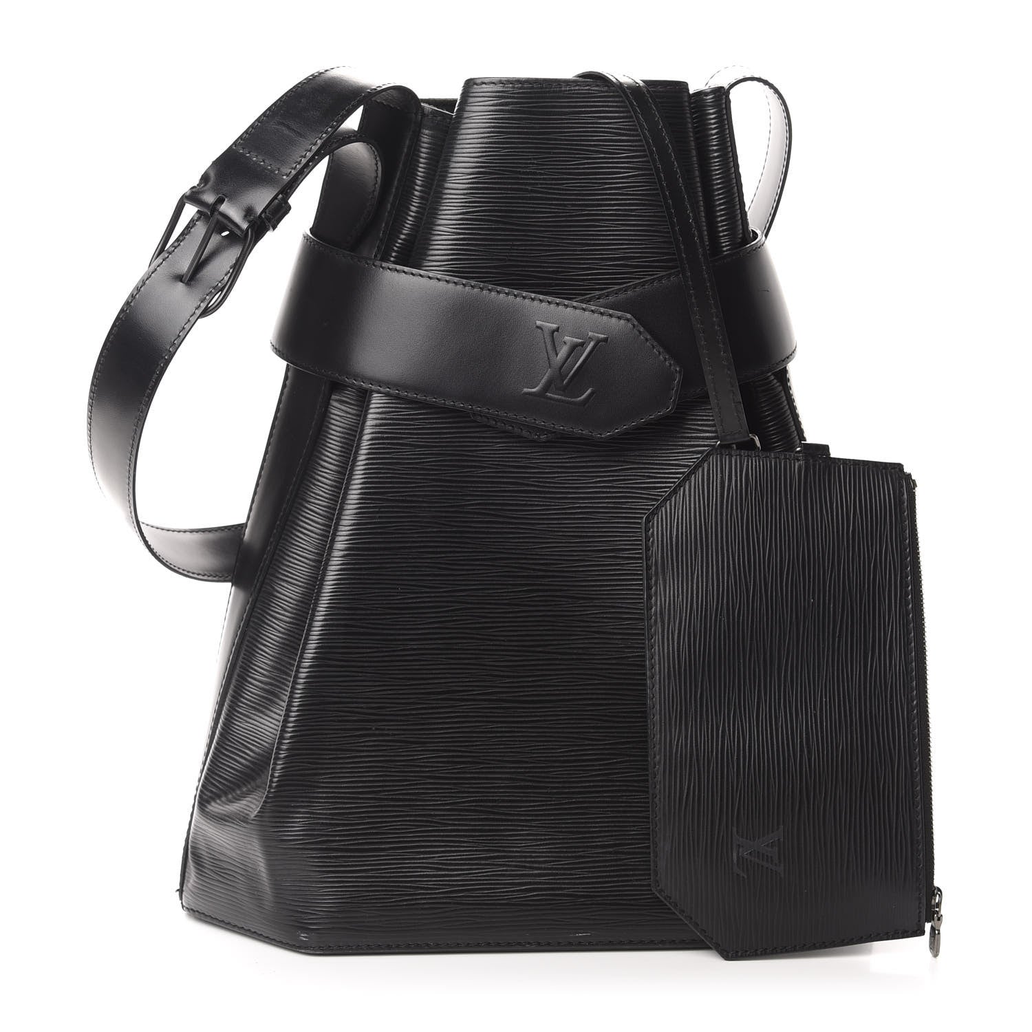 Louis Vuitton Epi Sac D'Epaule GM Black 1 of 14