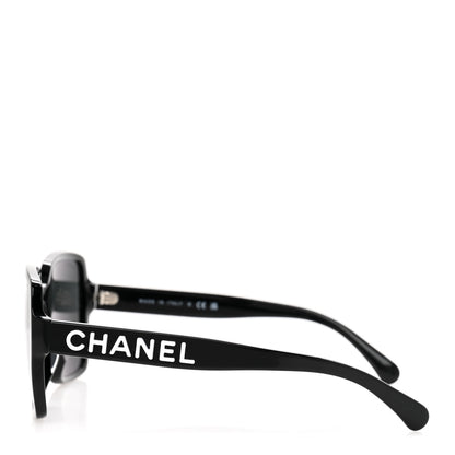 Chanel Acetate Square Sunglasses 5408-A Black 3 of 9