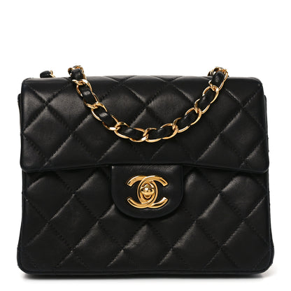 Chanel Lambskin Quilted Mini Square Flap Black 1 of 12