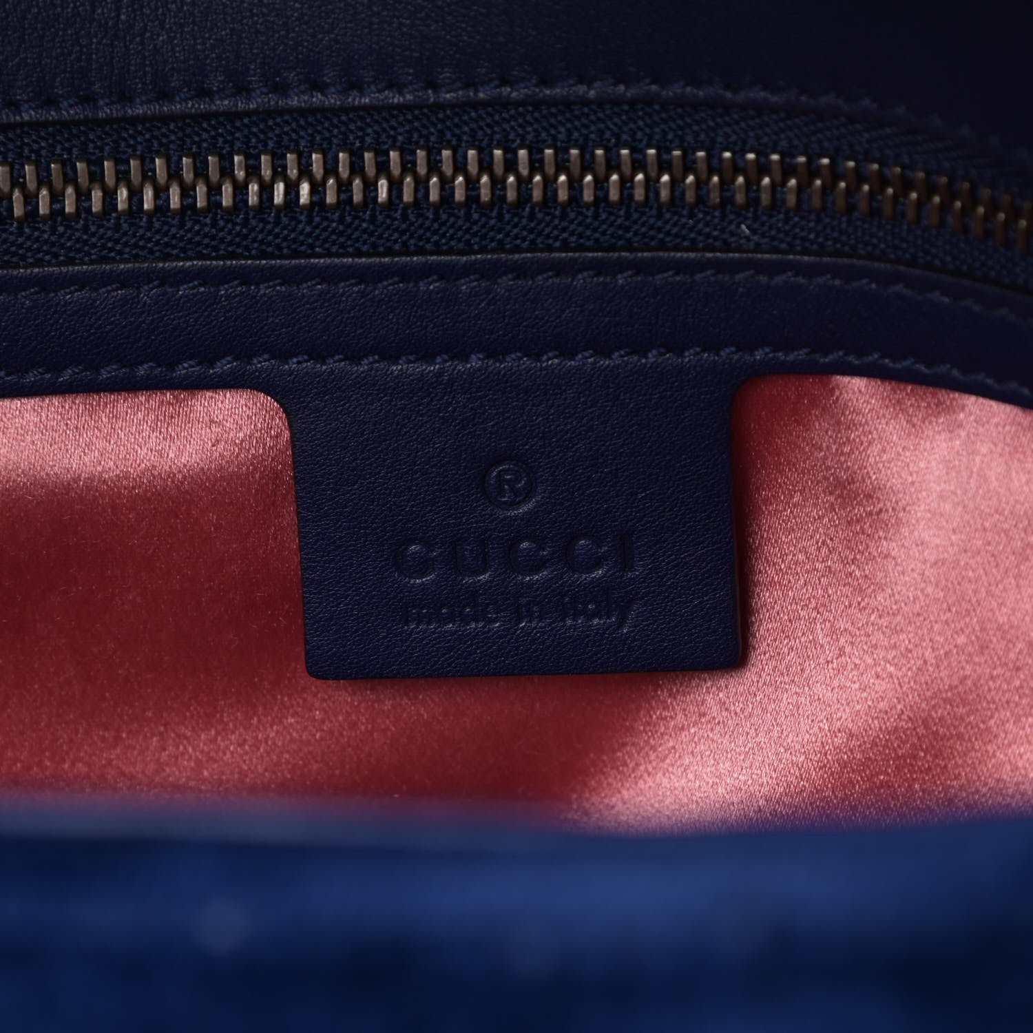 Gucci Velvet Matelasse Medium GG Marmont Shoulder Bag Cobalt Blue 5 of 8