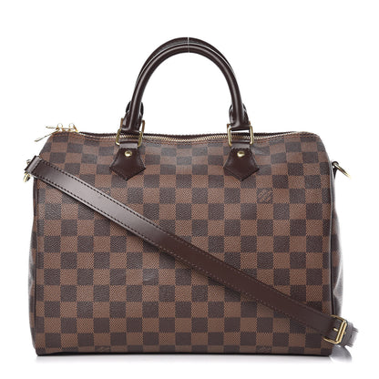 Louis Vuitton Damier Ebene Speedy Bandouliere 30 1 of 10