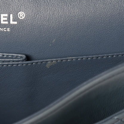 Chanel Lambskin Quilted Medium Double Flap Blue 7 of 10