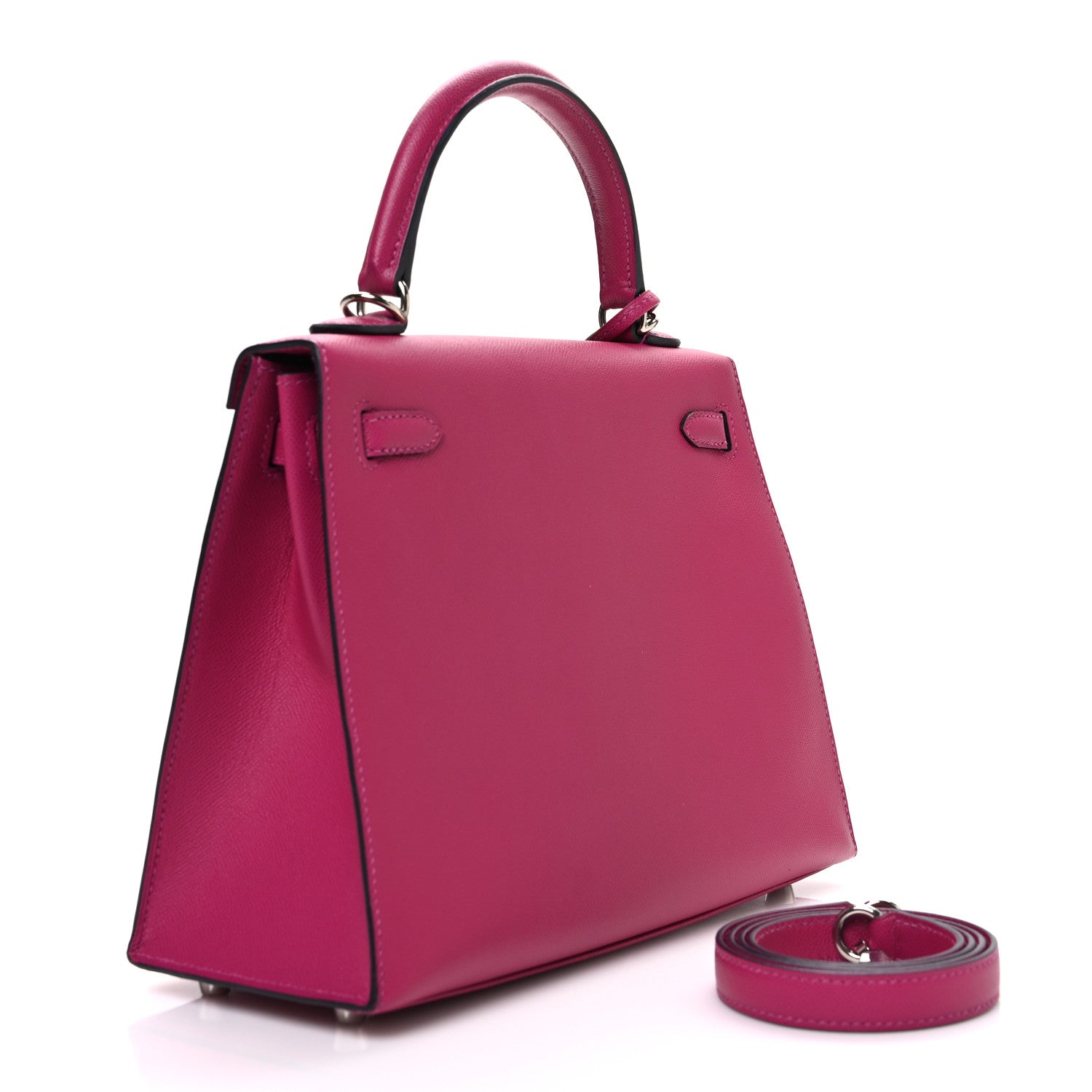 Hermes Epsom Verso Kelly Sellier 25 Rose Pourpre Sienne 3 of 11