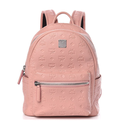 MCM Calfskin Ottomar Monogram Small Backpack Pink 1 of 16