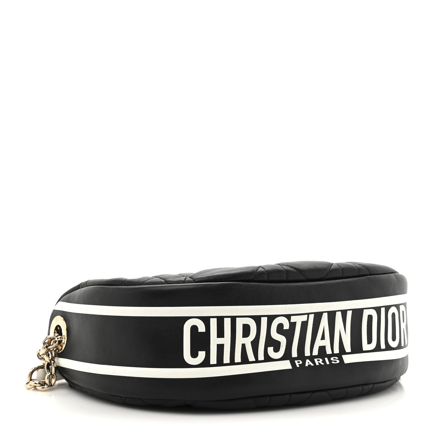Christian Dior Lambskin Cannage Medium Dior Vibe Hobo Bag Black 4 of 11