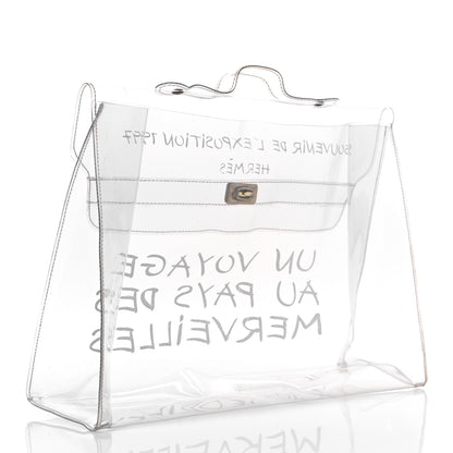 Hermes Vinyl Souvenir De L'Exposition Kelly Transparent 3 of 12