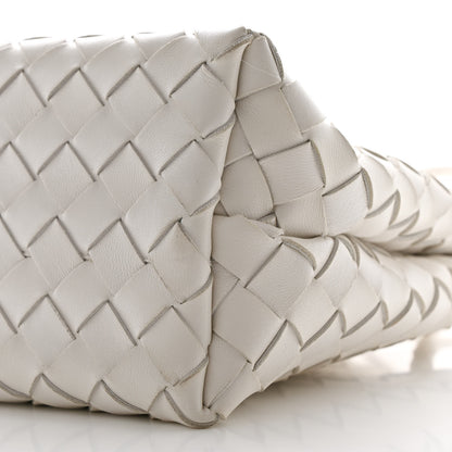 Bottega Veneta Nappa Intrecciato Small Andiamo Shoulder Bag White 9 of 9