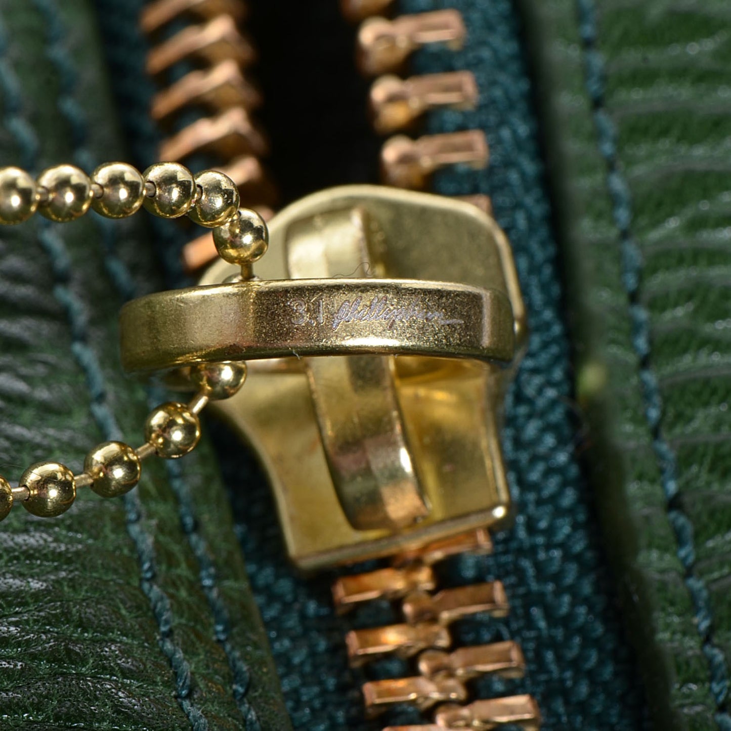 3.1 Leather Large Pashli Satchel Jade