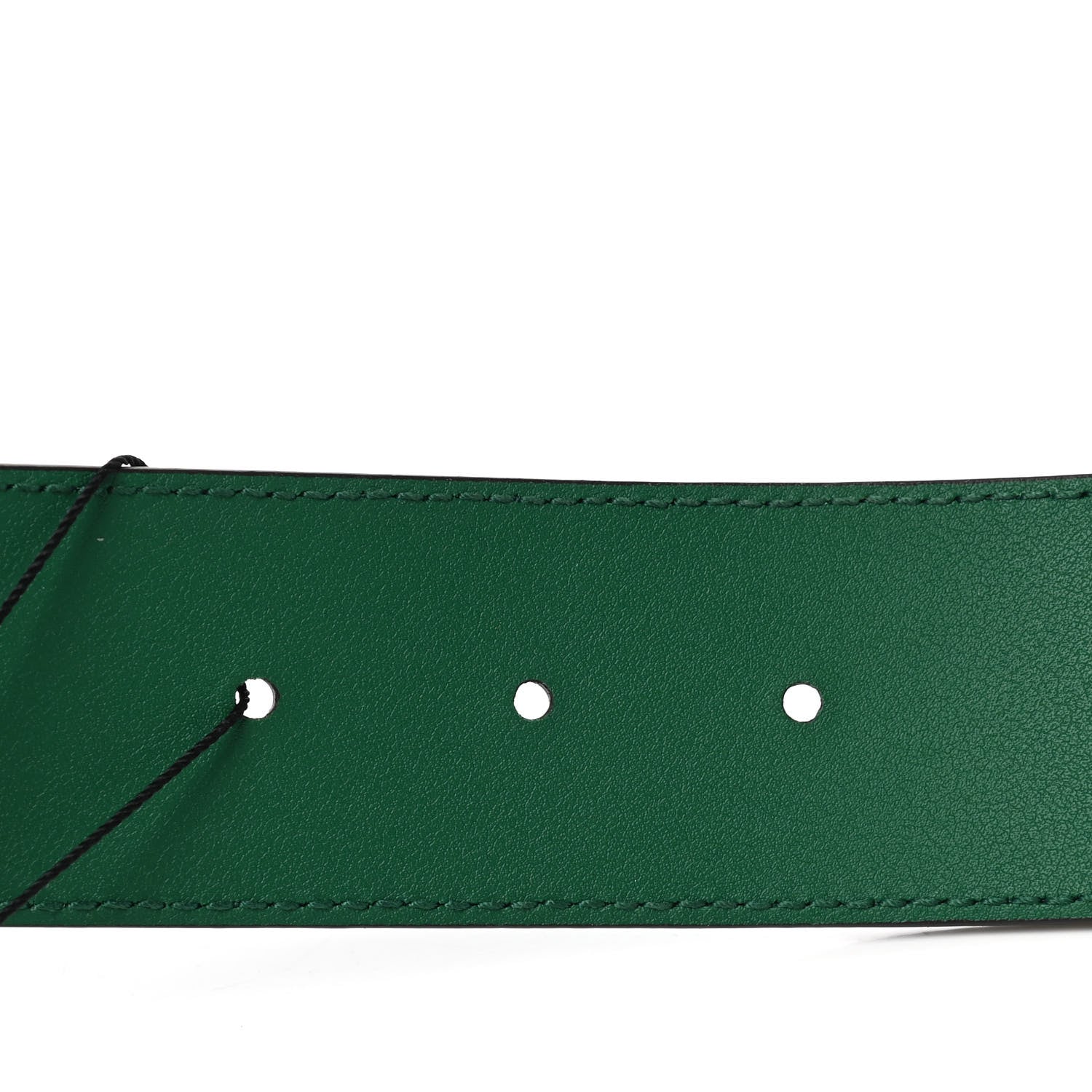 Gucci Calfskin Ceramic Glass Double G 40mm Belt 85 34 Emerald Multicolor 4 of 5