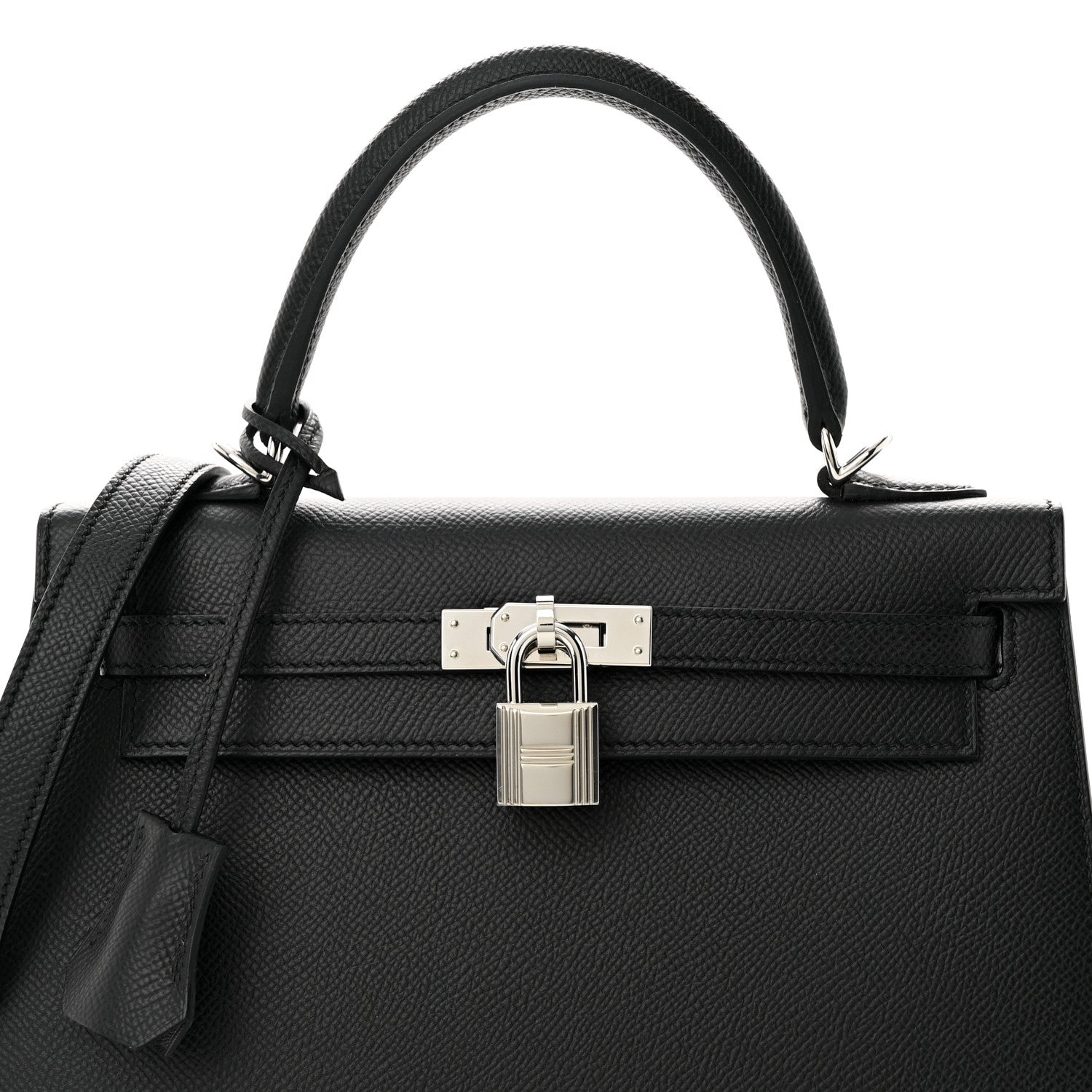 Hermes Epsom Kelly Sellier 25 Black 7 of 13