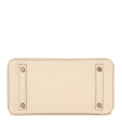 Hermes Togo Birkin 25 Craie 6 of 35