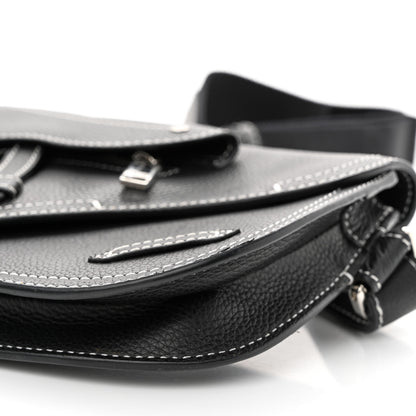 Christian Dior X KAWS Grained Calfskin Saddle Pouch Black 10 of 10