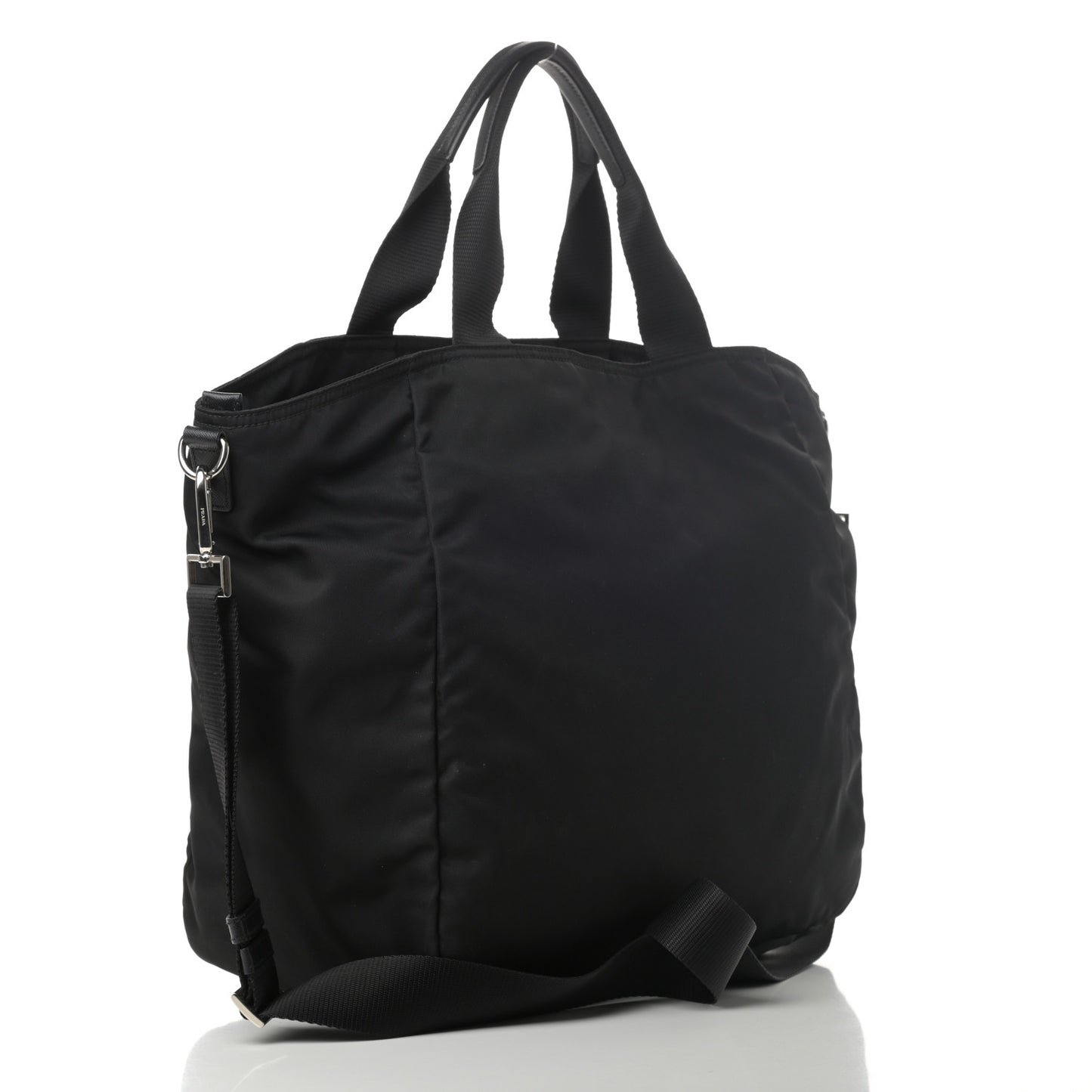Tessuto Nylon Shopping Tote Black