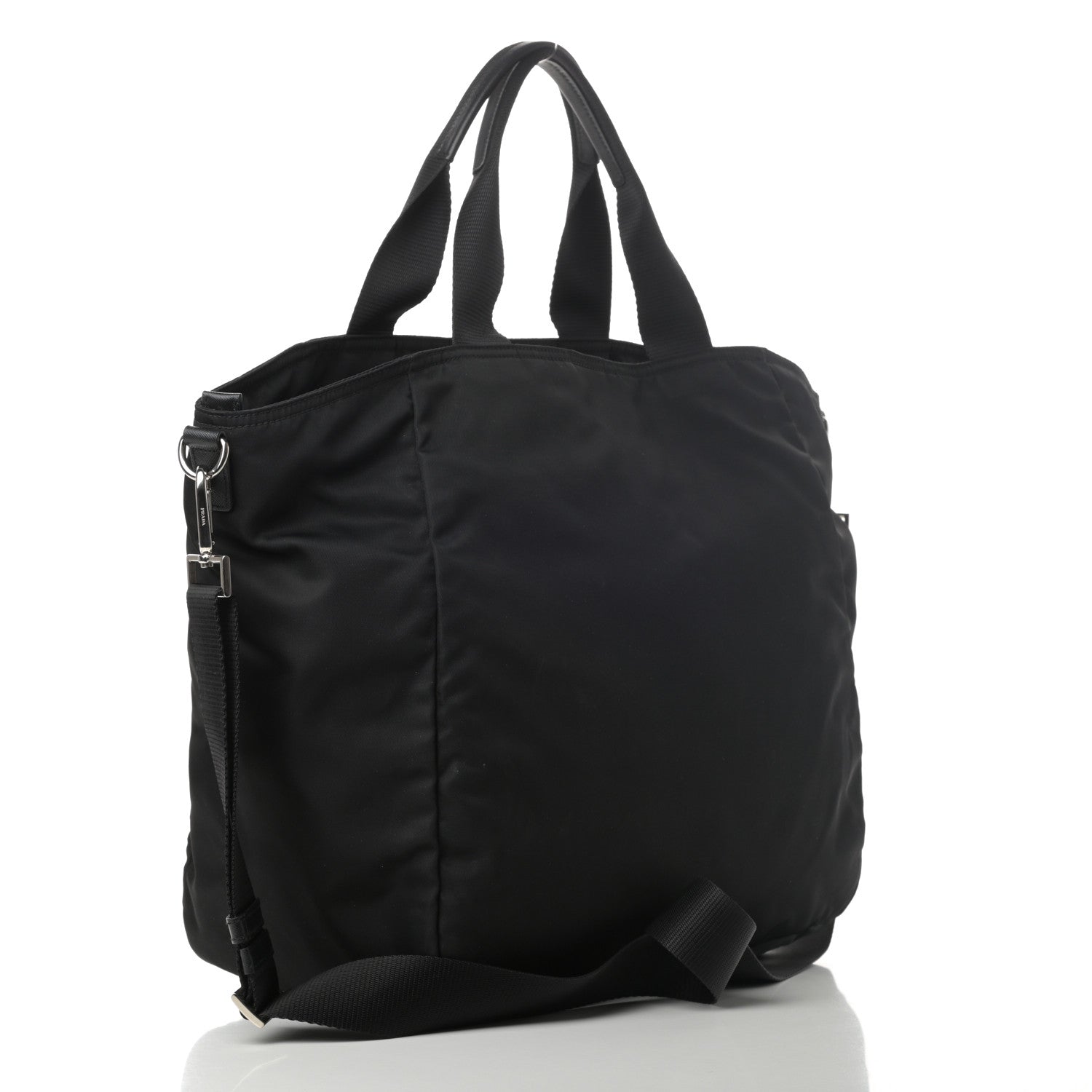 Prada Tessuto Nylon Shopping Tote Black 3 of 11