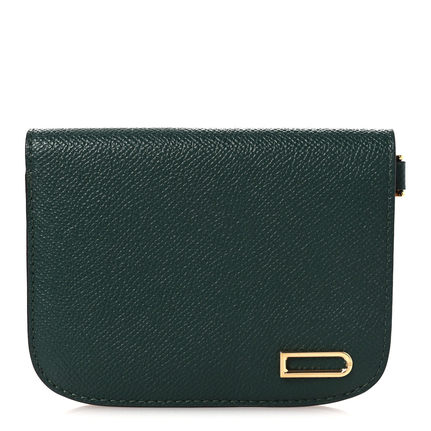 Delvaux Alpina Calfskin Vagabond Compact Wallet Forest 3 of 21