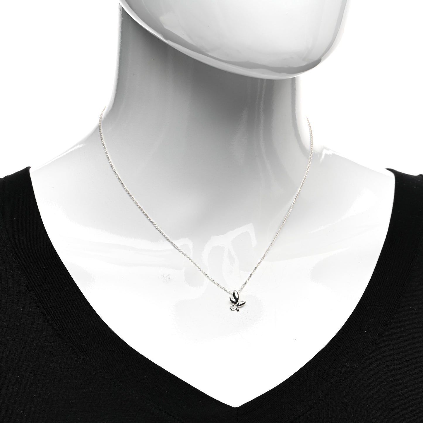 Sterling Silver Paloma Picasso Olive Leaf Pendant Necklace