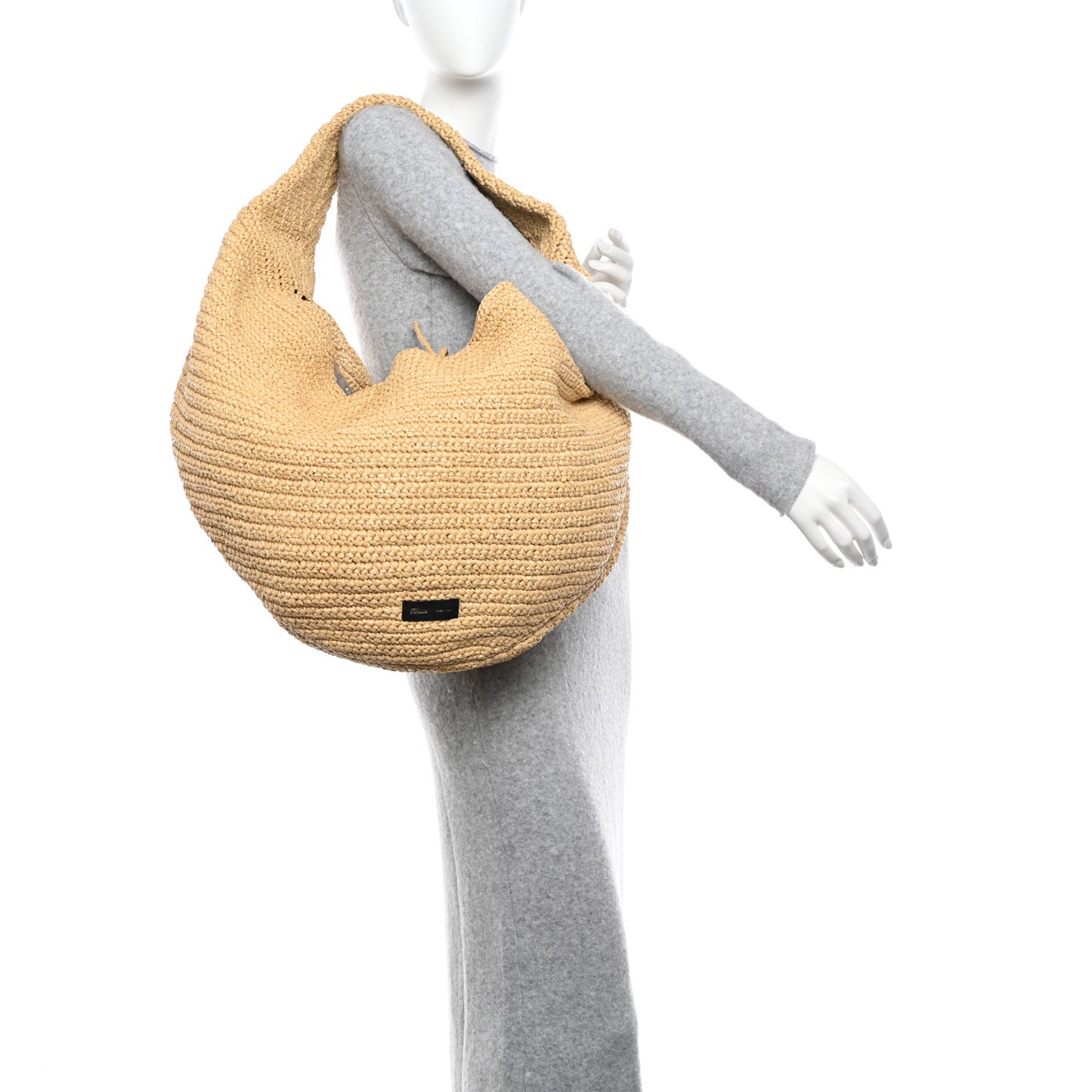 Raffia Large Olivia Hobo Natural