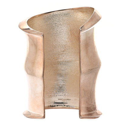 Saint Laurent Brass Cuff Bracelet S Brass 3 of 5