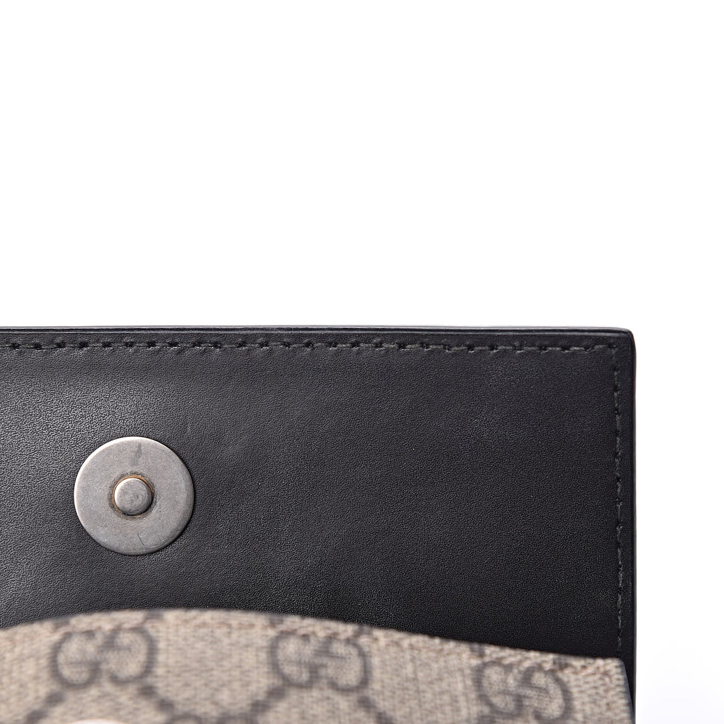 GG Supreme Monogram Web Belt Bag Black