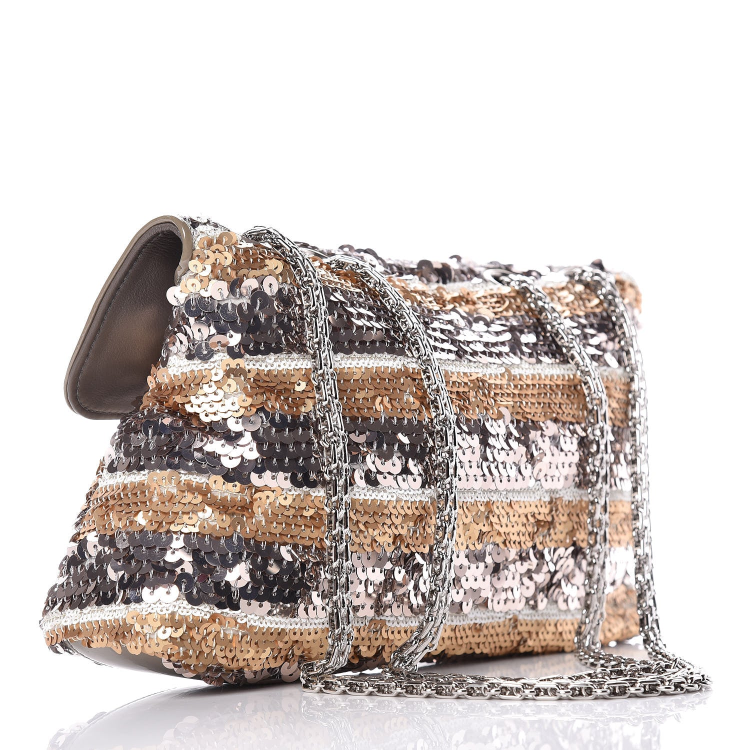 Chanel Sequin Striped Medium Reissue Flap Multicolor 3 of 9