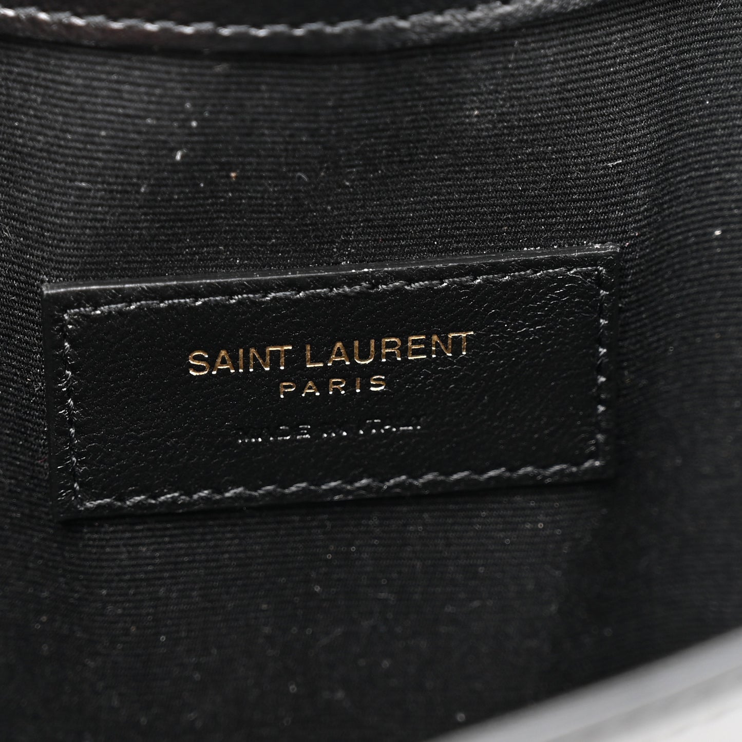 Patent Calfskin Monogram Uptown Clutch Black