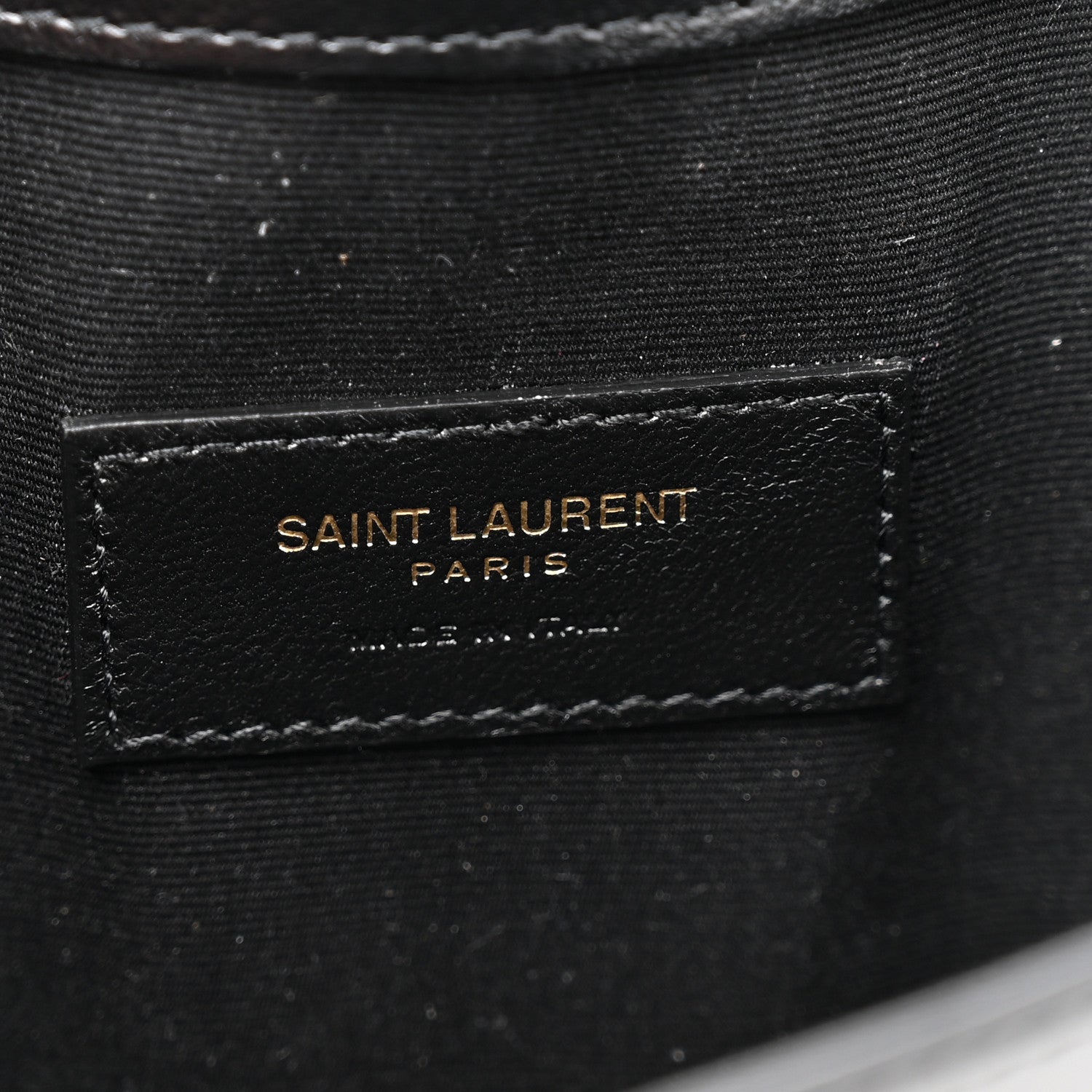 Saint Laurent Patent Calfskin Monogram Uptown Clutch Black 6 of 8