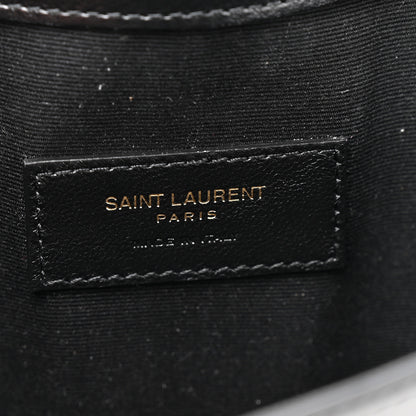 Saint Laurent Patent Calfskin Monogram Uptown Clutch Black 6 of 8