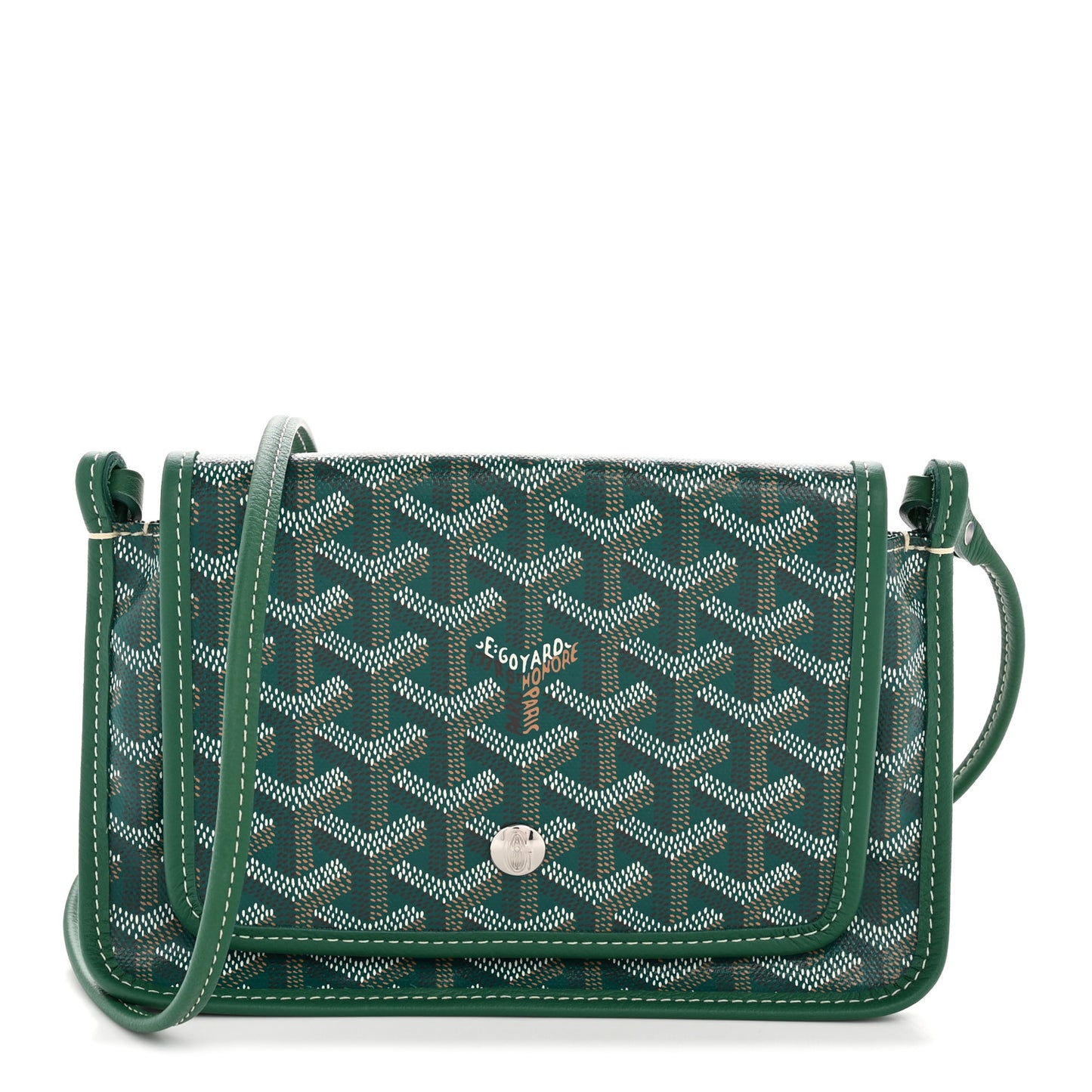 Goyardine Plumet Wallet Clutch Green