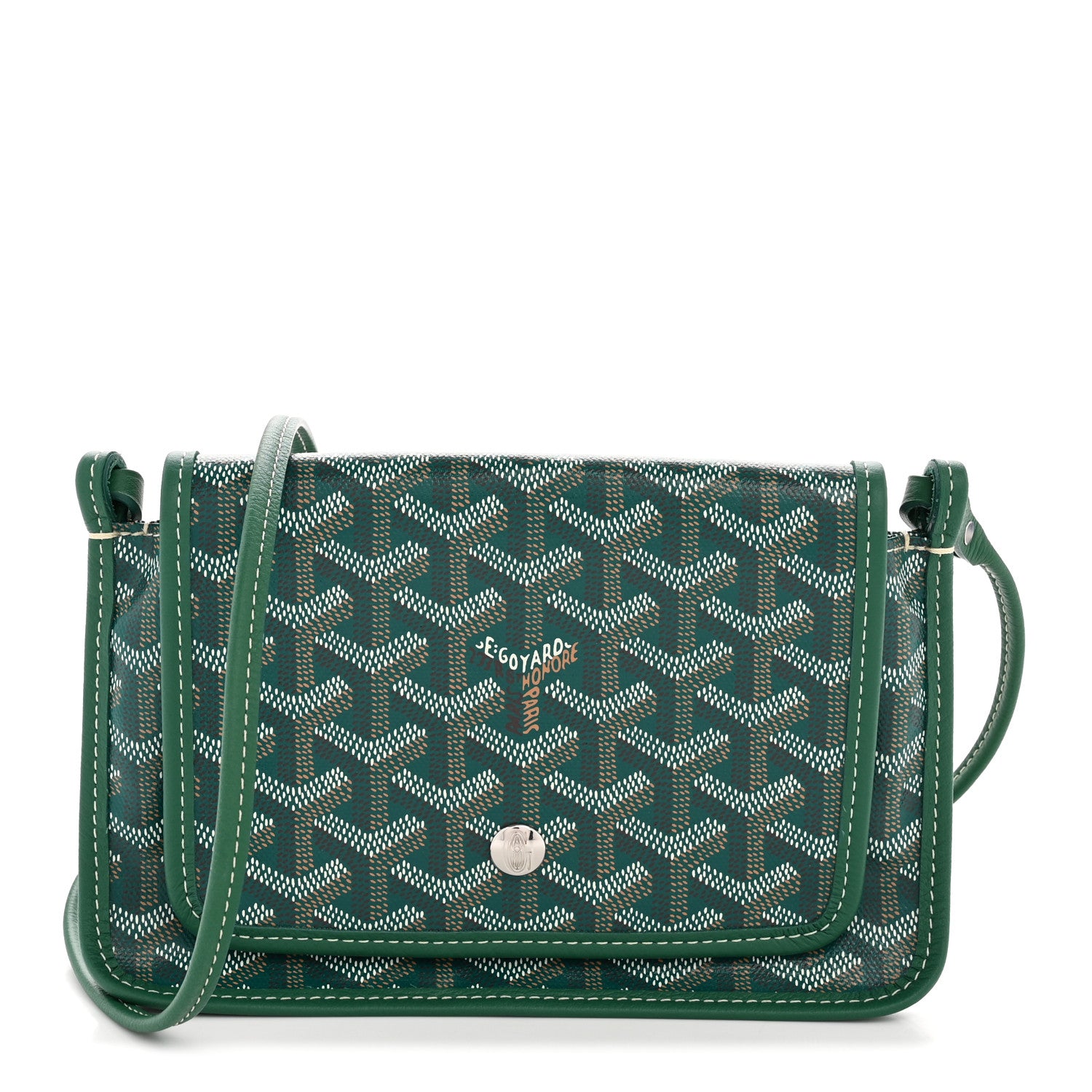Goyard Goyardine Plumet Wallet Clutch Green 1 of 12