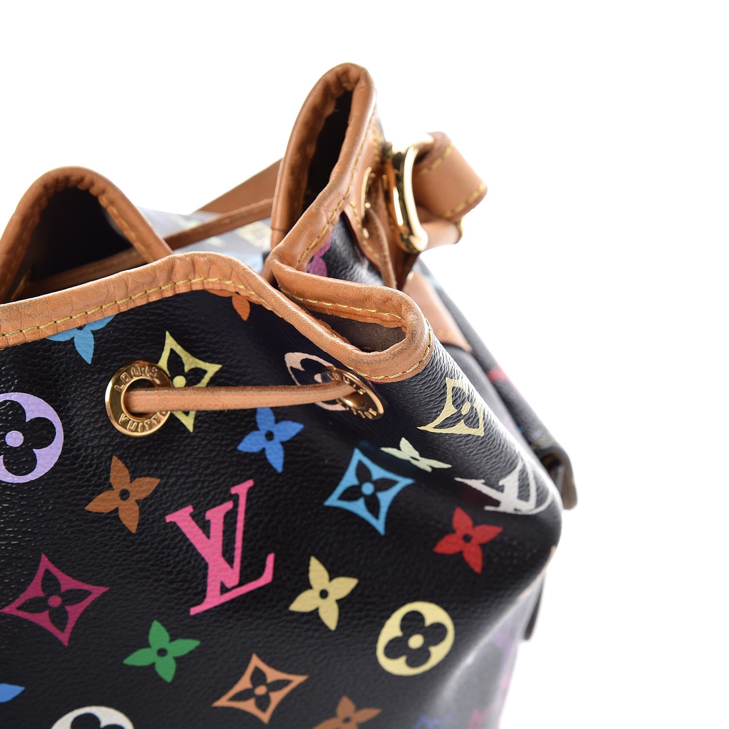 Louis Vuitton Monogram Multicolor Petit Noe Black 12 of 13