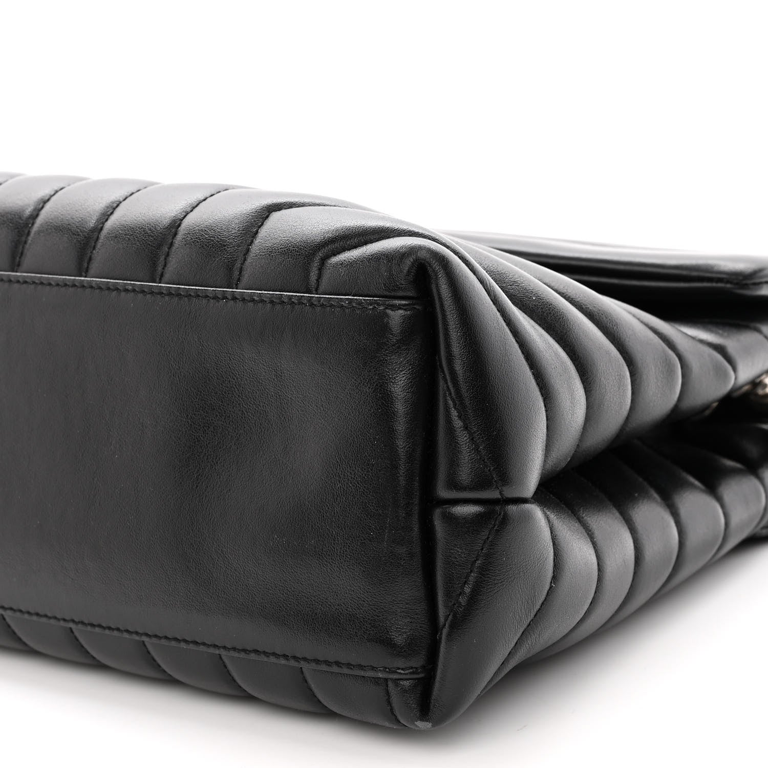 Saint Laurent Calfskin Y Quilted Monogram Medium Loulou Chain Satchel Black 9 of 12