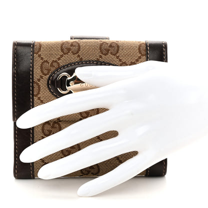 Gucci Monogram French Flap Wallet Dark Brown 2 of 12