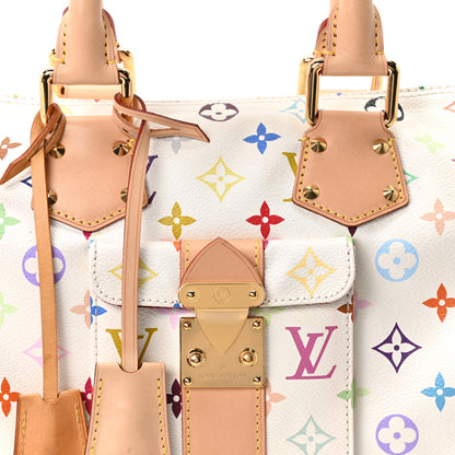 Louis Vuitton Monogram Multicolor Speedy 30 White 7 of 9