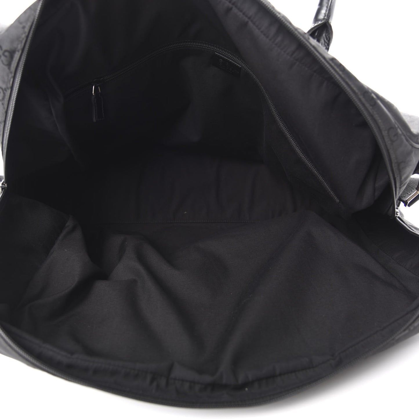 Nylon Monogram Large Duffle Bag Black