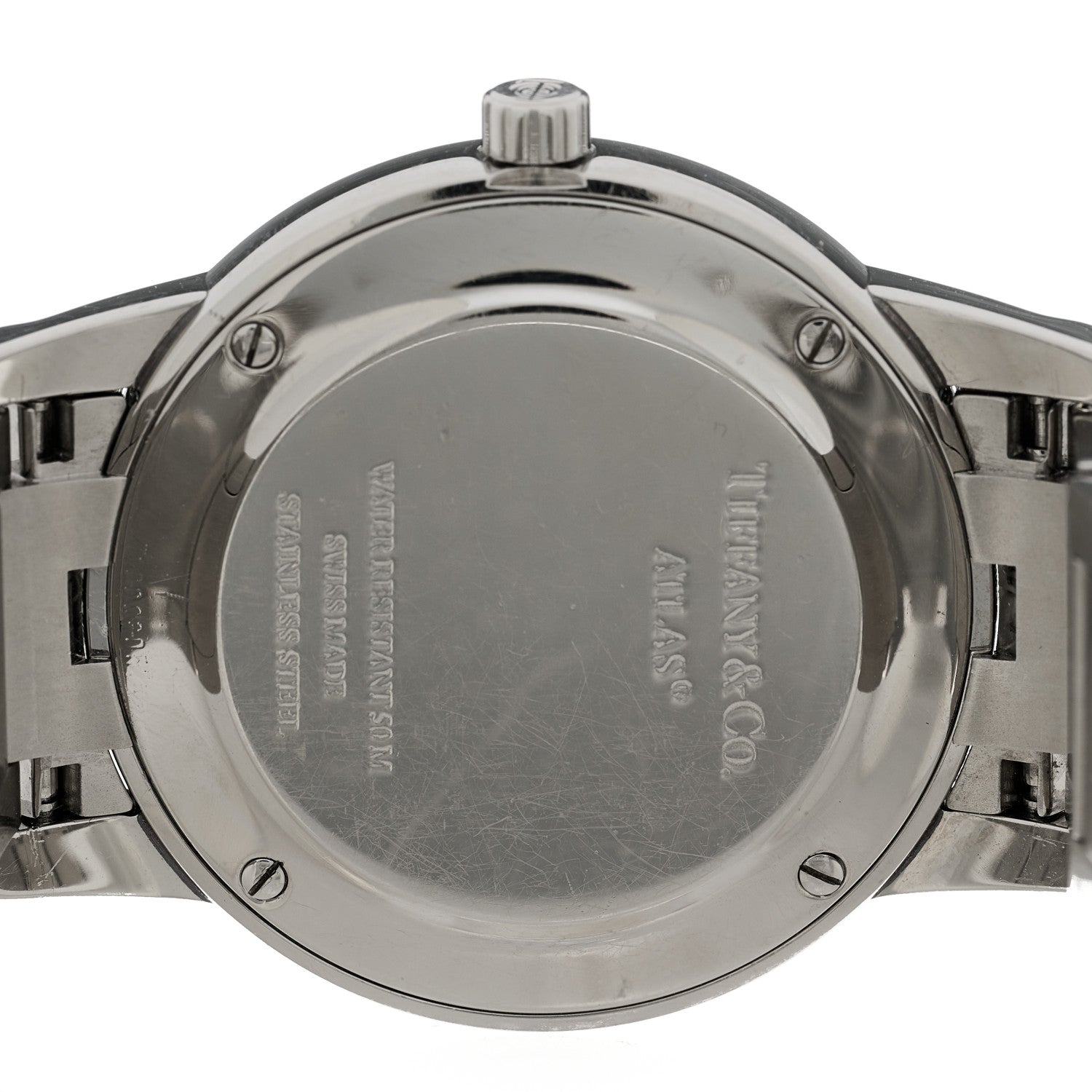 Tiffany Stainless Steel 37mm Atlas 2-Hand Quartz Watch Black 4 of 5