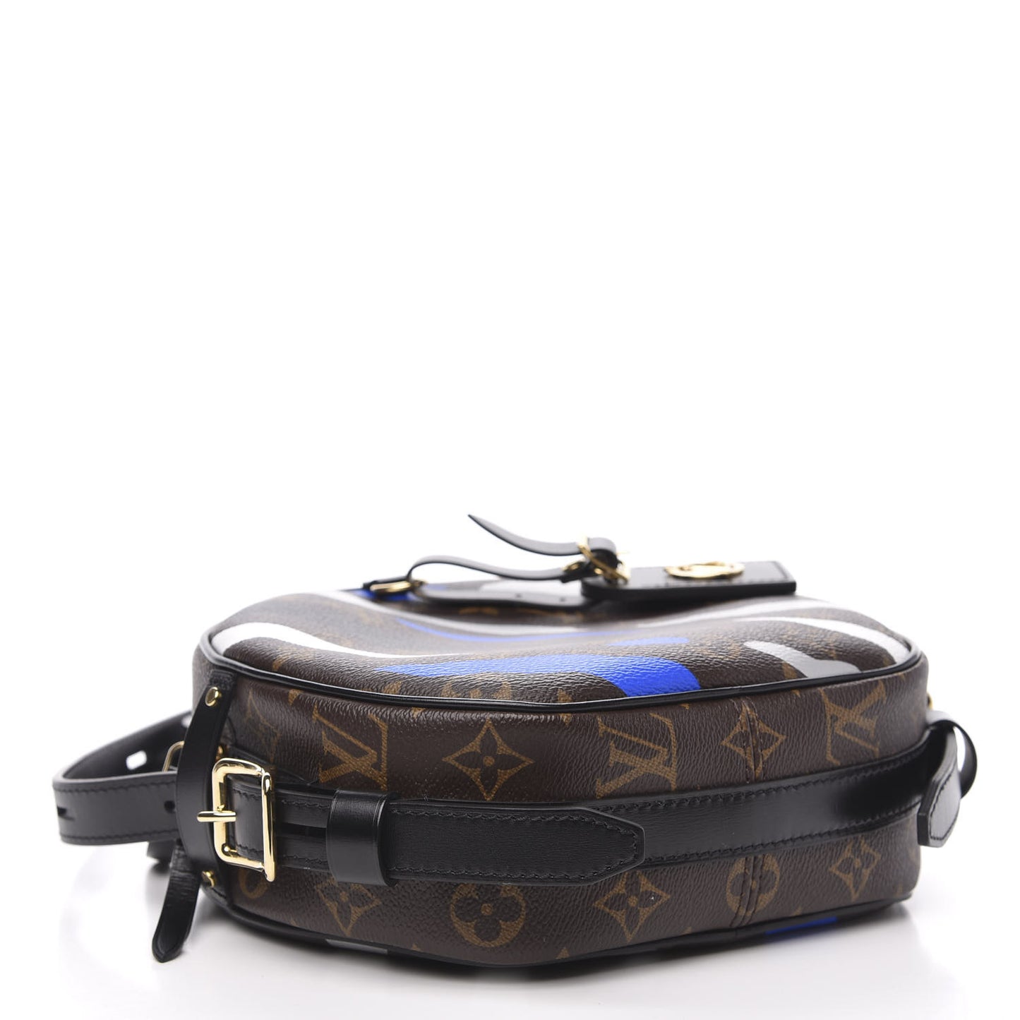 X LOL Monogram Boite Chapeau Souple Blue Silver