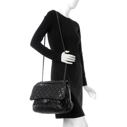 Chanel Lambskin Quilted 3 Maxi Flap Bag Black 5 of 14