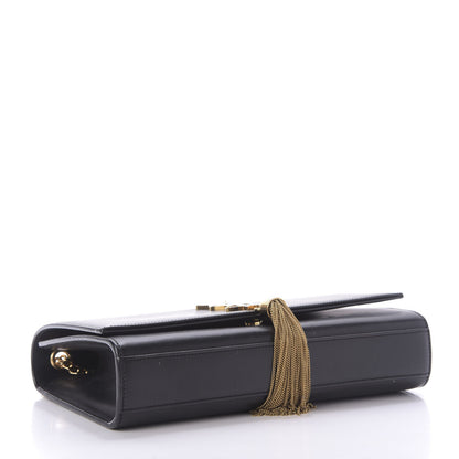Saint Laurent Smooth Calfskin Medium Classic Monogram Kate Tassel Satchel Black 4 of 12