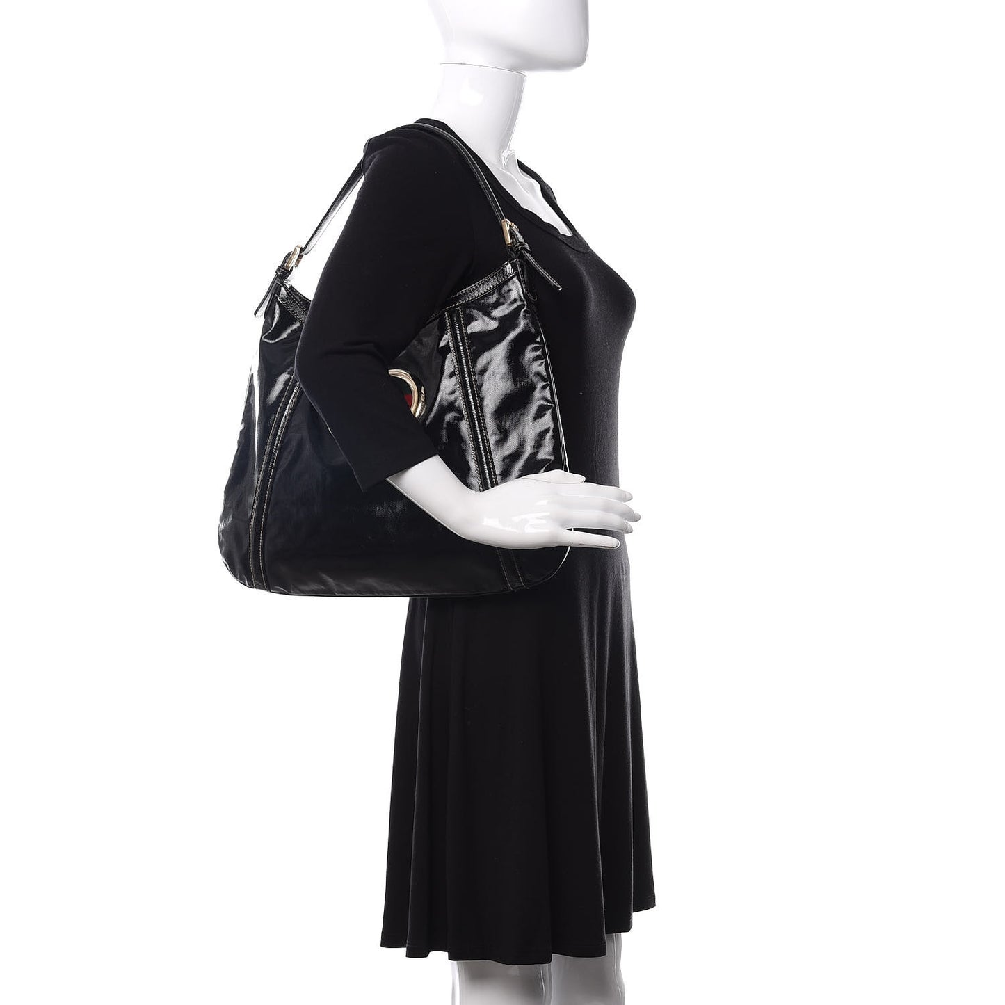 Dialux Medium Britt Shoulder Bag Black