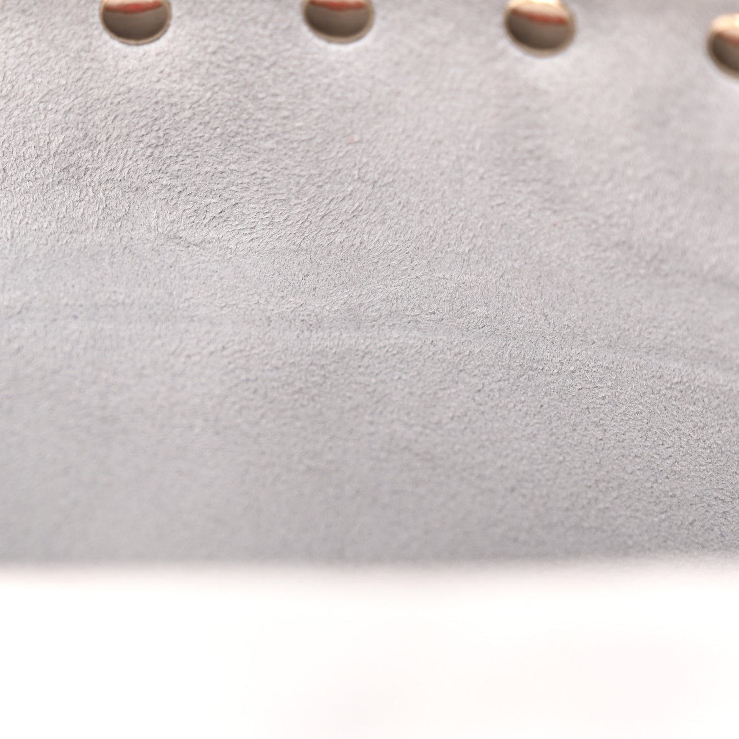 Craquele Nappa Medium Rockstud Spike Shoulder Bag Pastel Grey