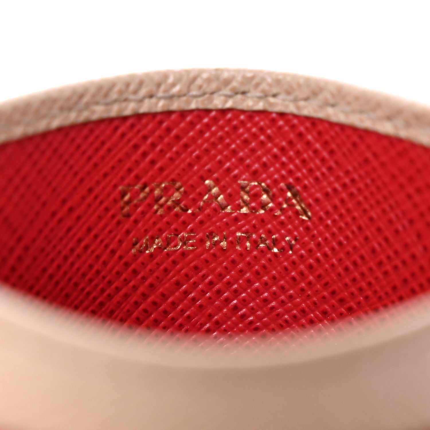 Prada Saffiano Metal Card Case Cammeo Fuoco White 6 of 13