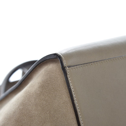 Celine Calfskin Suede Whipsnake Medium Trapeze Taupe 16 of 18