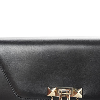 Valentino Garavani Vitello Demilune Chain Clutch Black 14 of 17