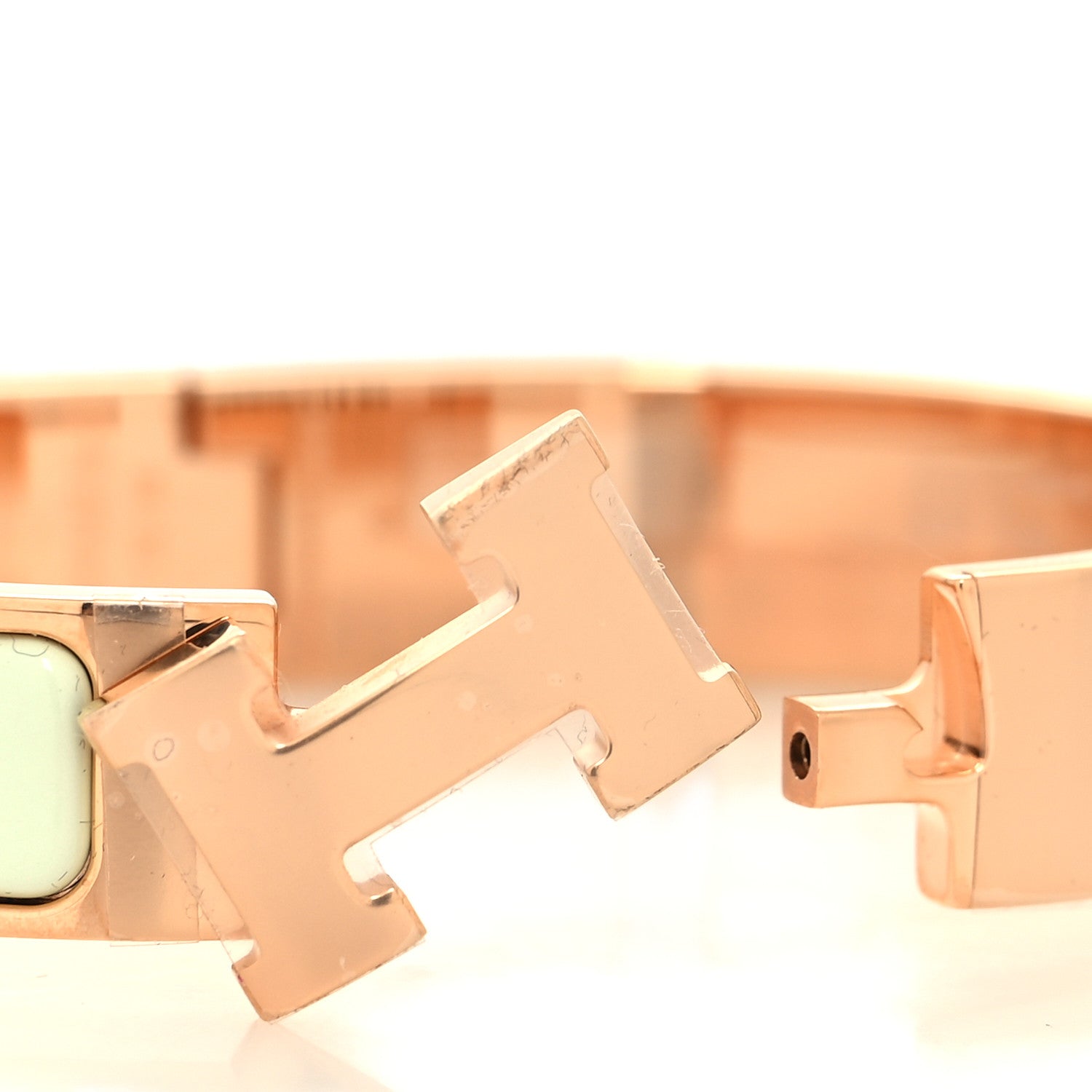 Hermes Enamel Narrow Clic Clac H Bracelet PM Vert Fizz 4 of 5