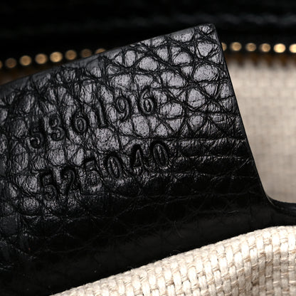 Gucci Pebbled Calfskin Medium Soho Chain Shoulder Bag Black 7 of 11