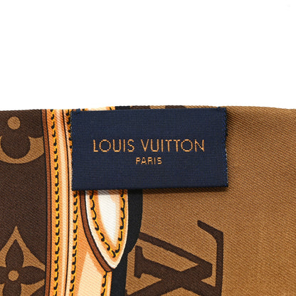 Louis Vuitton Silk Monogram Confidential Bandeau Brown 3 of 3