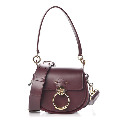 Chloe Calfskin Small Tess Bag Burnt Brown 1 of 8