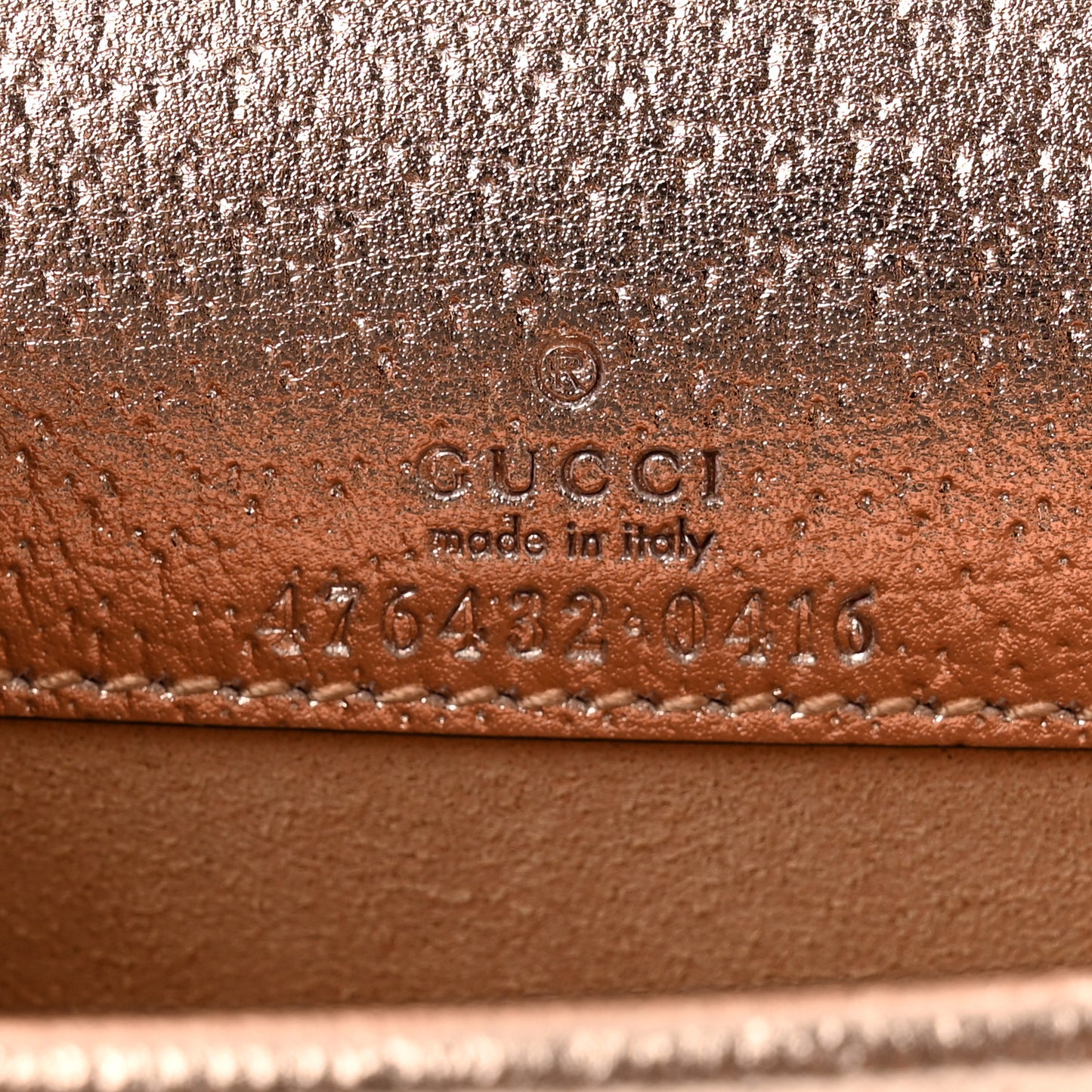 Metallic Calfskin Super Mini Dionysus Shoulder Bag Rose Gold