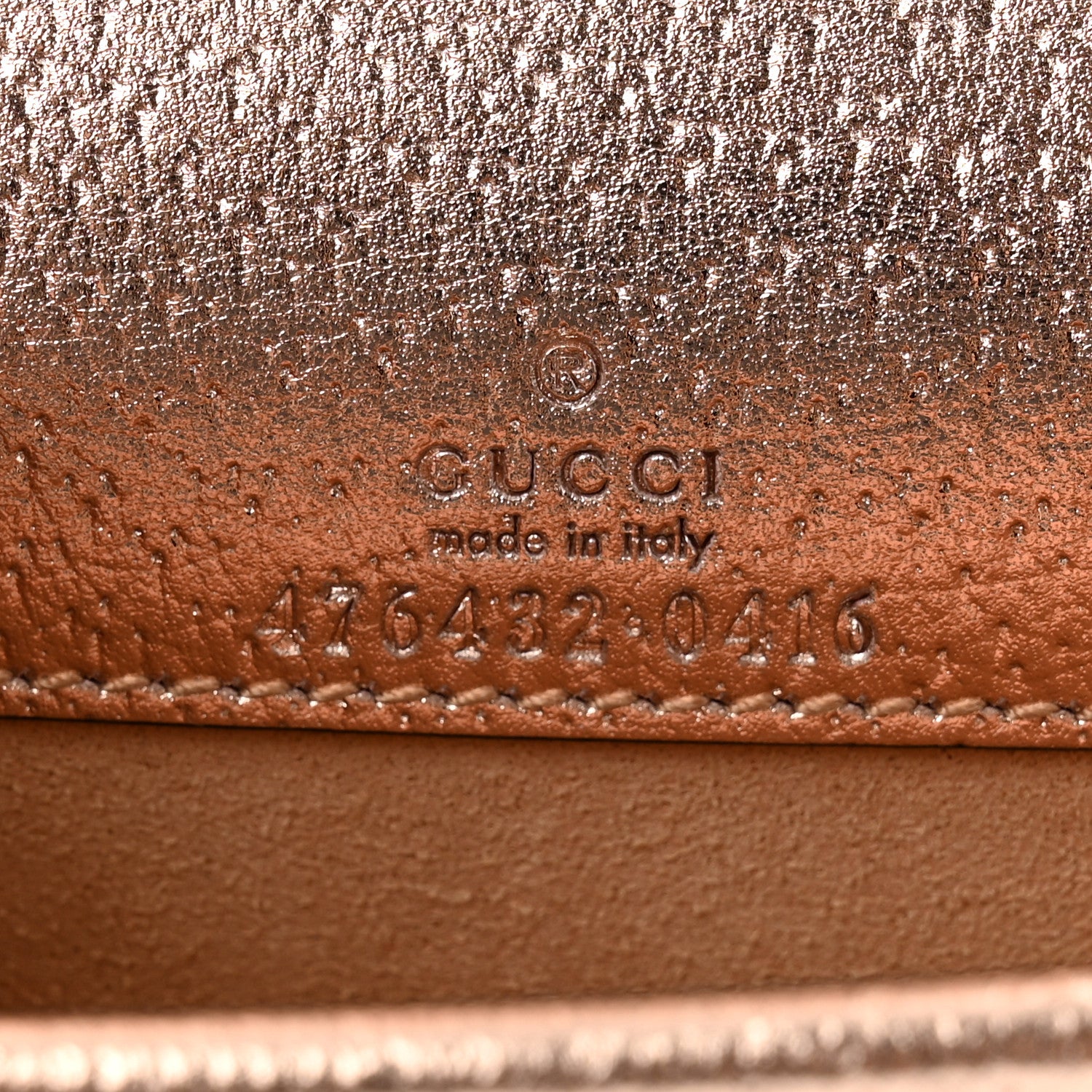 Gucci Metallic Calfskin Super Mini Dionysus Shoulder Bag Rose Gold 6 of 12